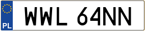 Trailer License Plate